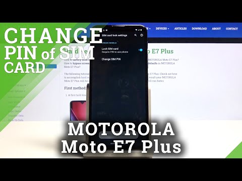 How to Change SIM PIN in Motorola Moto E7 Plus – Adjust PIN to SIM Card