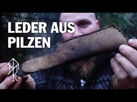 Pilzleder - Eine Messerscheide aus Pilzleder - Lederalternative aus Pilzen | Bushcraft | Survival