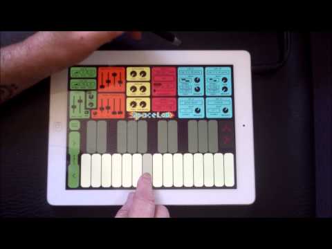 SpaceLab Mono Synth, Demo and Tutorial for iPad