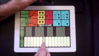 SpaceLab Mono Synth, Demo and Tutorial for iPad