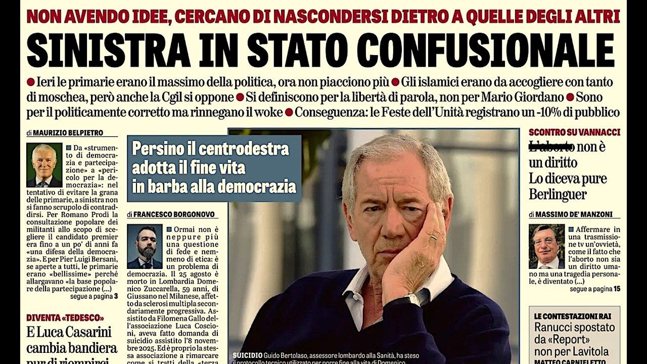 RASSEGNA STAMPA 27 AGOSTO 2026. QUOTIDIANI NAZIONALI ITALIANI PRIME PAGINE DEI GIORNALI DI OGGI.