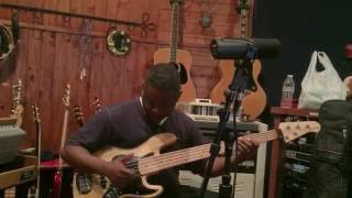 Levert bassist Tony Nicolas cutting some funk bass in studio A