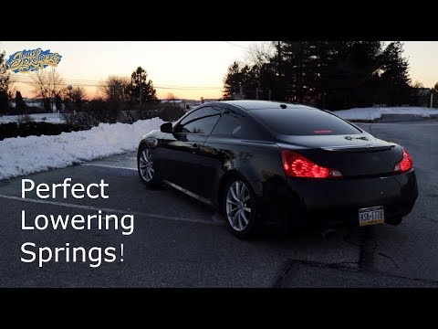G37 Tein Lowering springs install