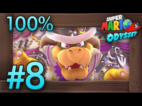 Super Mario Odyssey 100% Walkthrough Part 8 | Cloud & Lost Kingdom (All Moons & Coins)