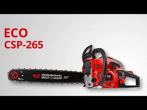 фото бензопила eco csp-265 шина 50 см (20''), 3.5 л.с., 52 см3, бензоинструмент пила бензиновая эко еко 0