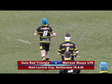 RUGBY MATCH: MATT LOCHRIE CUP 2016 - GALA RED TRIANGLE v MELROSE WASPS - 15.4.16