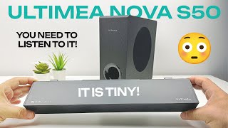 ULTIMEA NOVA S50 Soundbar Review: Virtual Dolby Atmos, 2.1 Channels, Very Small But Powerful!!