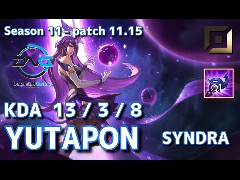 【韓国サーバー/GM】DFM Yutapon シンドラ(Syndra) VS ヴァルス(Varus) BOT - Patch11.15 KR Ranked【LoL】