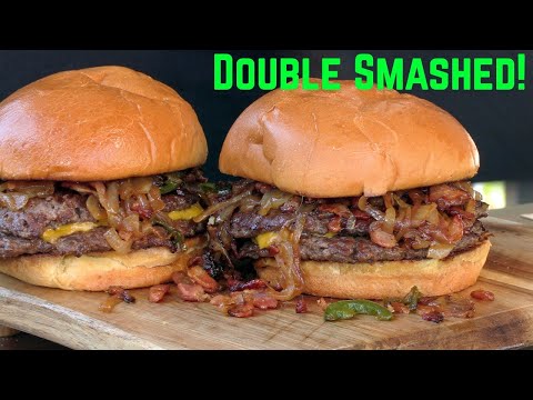 Double Smashed Bourbon Burger
