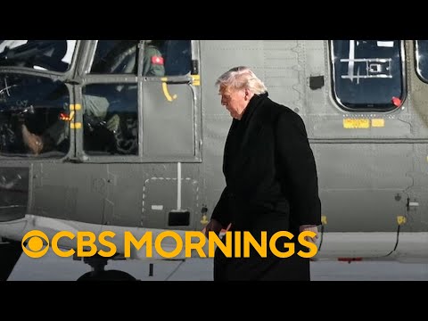 Trump arrives in Davos after Air Force One turned around due to "minor electrical issue"