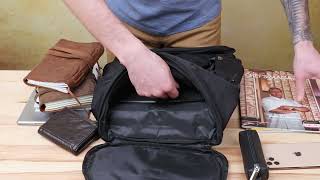 Чоловічий рюкзак із текстилю Vintage 20492 чорний