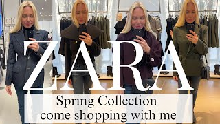 ZARA SHOPPING HAUL TRY ON SPRING COLLECTION | COME SHOPPING WITH ME TO ZARA