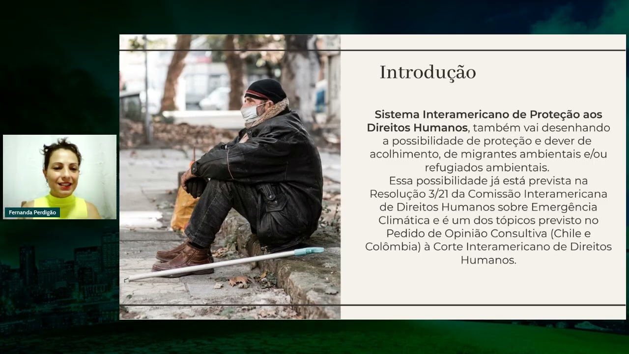Live de Abertura de Inscrições e Submissões   Refugiados Ambientais   Fernanda Perdigão 2024