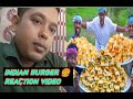 reaction video।। Indian burger 🍔।। vada pav।। village cooking channel