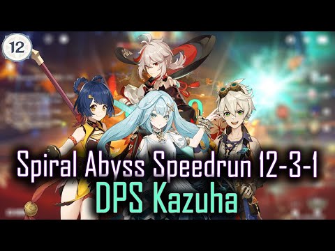 Genshin Impact 3.5 Spiral Abyss Floor 12-3-1 in 21 seconds with DPS Kazuha (Speedrun)