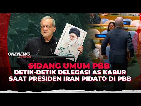 Detik-detik Delegasi AS Kabur saat Presiden Iran Pidato di Sidang PBB | OneNews Update