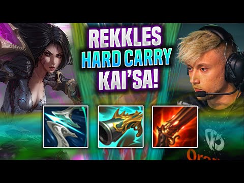 REKKLES HARD CARRY WITH KAI'SA GALEFORCE! - KC Rekkles Plays Kai'sa ADC vs Zeri! | Season 2022