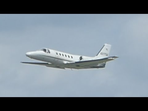 Cessna 550 Citation II [N217SA] Takeoff from PDX
