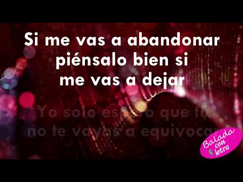 Si me vas a abandonar - Buddy Richard+letra