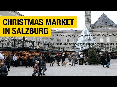 Mercado de Natal em Salzburgo, Áustria