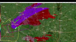 Radar Loop of the VIOLENT Perryville, MO to Christopher, IL EF4 Tornado! (2-28-17)