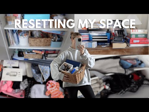 decluttering & organizing my home before the new year 📦 (a 2-hour home reset)