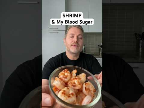 Shrimp and my blood sugar. #bloodsugar #insulinresistance #shrimp #glucose #insulinresistant1