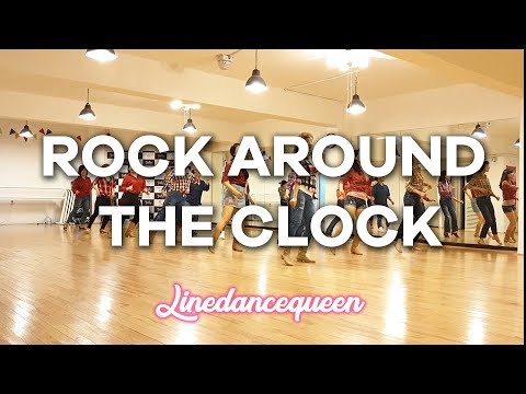 Rock Around The Clock Line Dance (Beginner) Tony Chapman Demo & Count