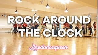Rock Around The Clock Line Dance (Beginner) Tony Chapman Demo &amp; Count