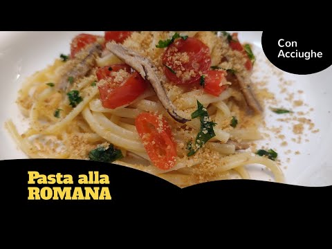 Pasta alla ROMANA con Acciughe e Pangrattato, bontà devastante