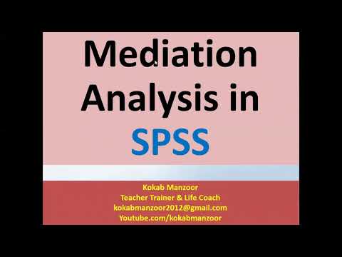 Mediation analysis in SPSS |  How to run and interpret results of Mediation in SPSS | Kokab Manzoor