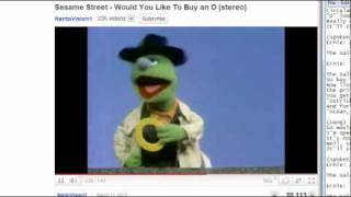 I sing along to the Sesame Street classic &quot;Would you like to buy an O&quot;