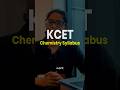 KCET 2025 Chemistry Syllabus Top 7 Chapters Shorts Kcet Kcet2025 Kcetchemistry