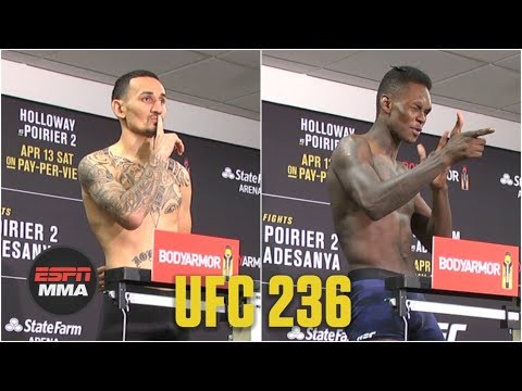 Holloway vs. Poirier 2, Gastelum vs. Adesanya Weigh-ins | UFC 236 | ESPN MMA