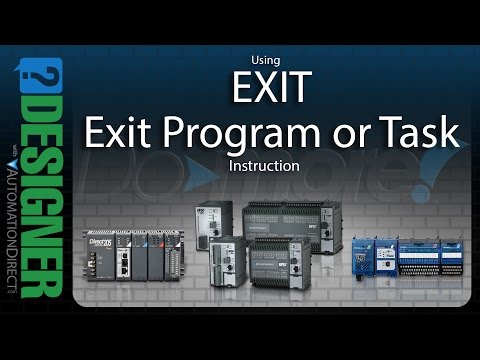 BRX Do-more Designer Using the EXIT Instruction from AutomationDirect