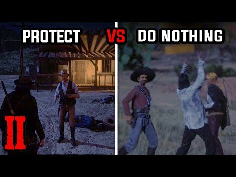 Protect the Sheriff vs Do Nothing (Armadillo Stranger Encounter) - Red Dead Redemption 2