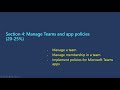 MS 700 C E R T Managing Microsoft Teams