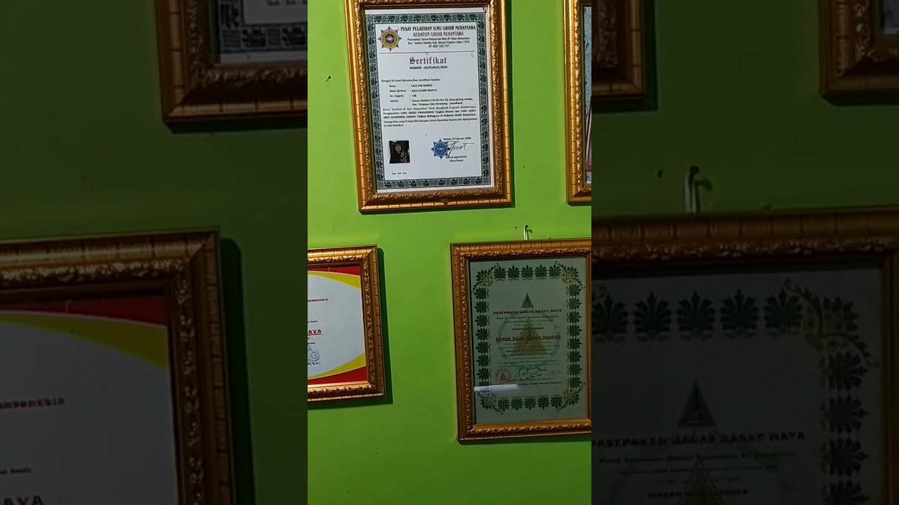 SERTIFIKAT DAN PIAGAM PENGHARGAAN SPRITUAL TERBAIK