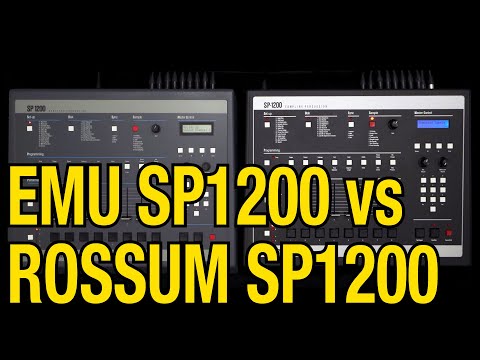 Emu SP1200 vs the Rossum Sound Comparison Shoot Out