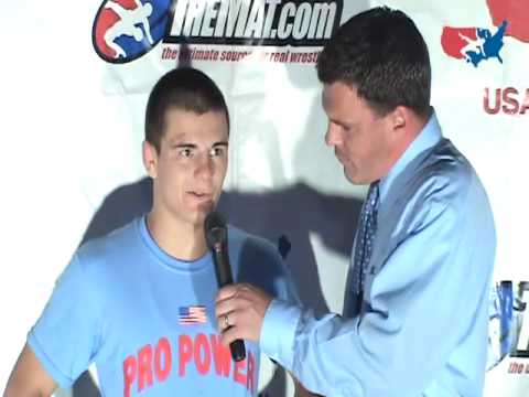 Junior Greco-Roman 125 pound champion Rossi Bruno of Florida