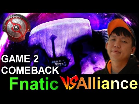 Fnatic vs Alliance- TI6 Main Event [GAME 2]-COMEBACK