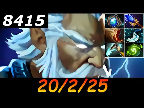 Dota 2 Zeus 8415 MMR 20/2/25 (Kills/Deaths/Assists) Ranked Full Gameplay