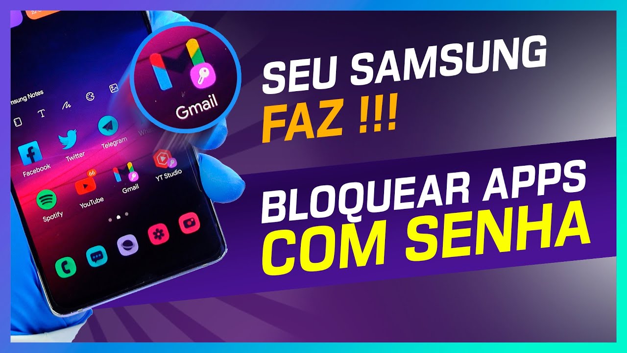 🔵 Como BLOQUEAR APPS com senha no seu Samsung Galaxy (SEM APPS terceiros)