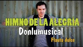 HIMNO DE LA ALEGRIA (Beethoven) FLAUTA DULCE NOTAS RECORDER NOTES