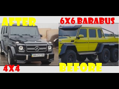 Mercedes G Class brabus 6x6 - building a homemade  6x6 in 10 minutes