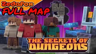 Minecraft The Secrets of The Dungeon ( Bedrock Full Map )