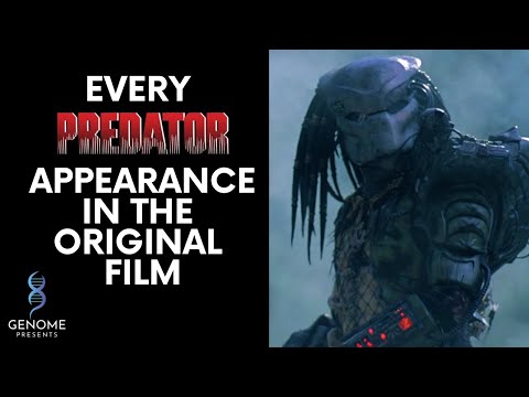 Every on-screen appearance of the Predator in the original film