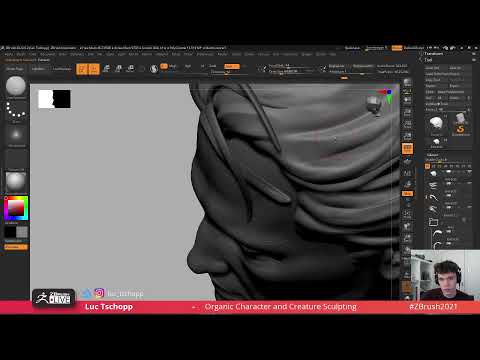 Organic Character & Creature Sculpting - Luc Tschopp - ZBrush 2022