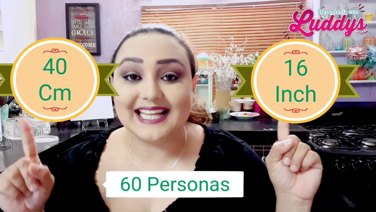 Moldes Redondos medidas en Centimetros y Pulgadas ¿Para cuantas personas alcanza