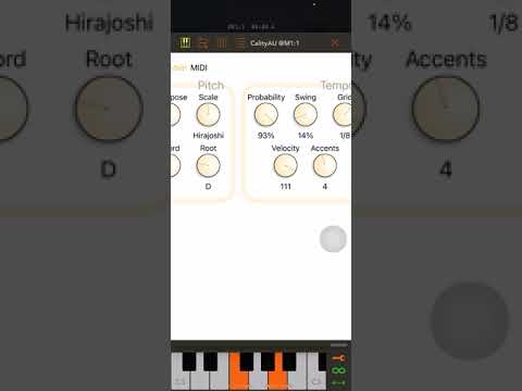 (AUM) Cality MIDI manipulates #Korg Gadget Shakuhachi sound !!(Xiao 簘樂）